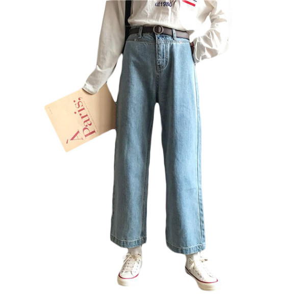 Pavasara plati džinsi sievietēm līdz potītes garumam