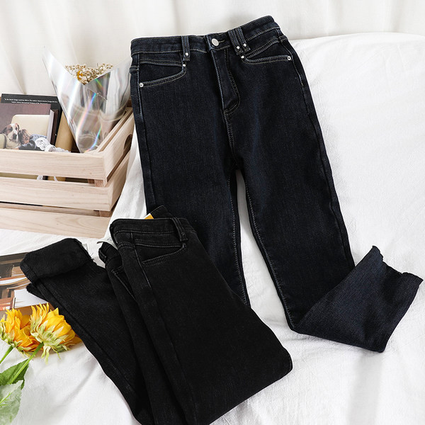 Retro modeļa sieviešu platie džinsi