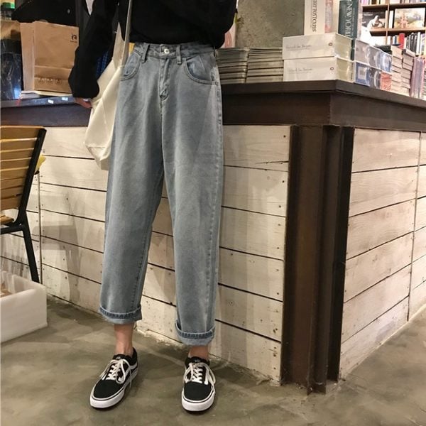 Pavasara ikdienas džinsu plats modelis