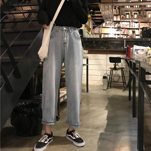 Pavasara ikdienas džinsu plats modelis