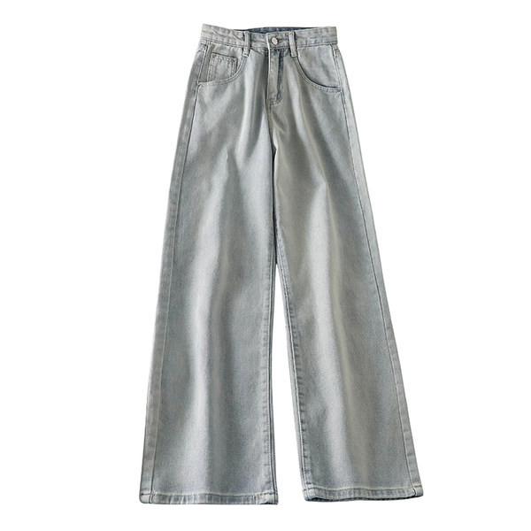 Blugi de dama cu buzunare si model cu talie inalta