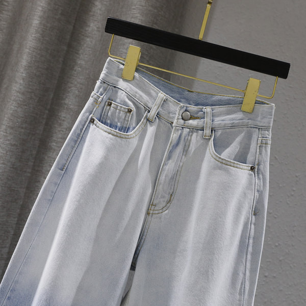 Blugi de dama - model lat in culoare irizata