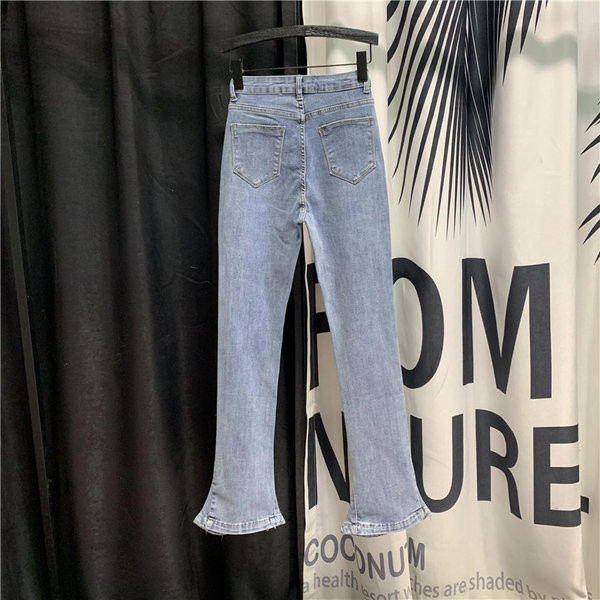 Blugi casual de dama cu talie inalta tip Charleston