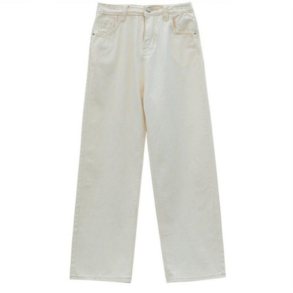 Blugi de primăvară deasupra gleznei cu talie înaltă în două culori