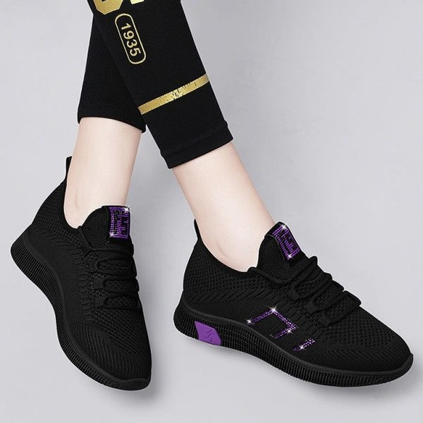 Casual υφασμάτινα αθλητικά παπούτσια για γυναίκες με κορδόνια