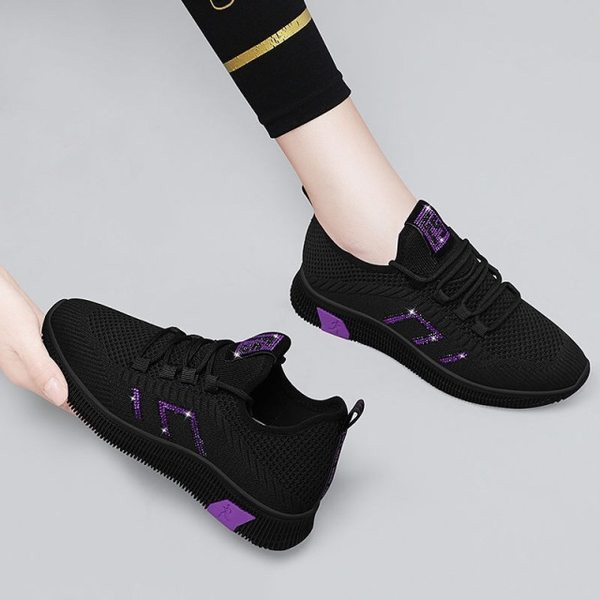 Casual υφασμάτινα αθλητικά παπούτσια για γυναίκες με κορδόνια