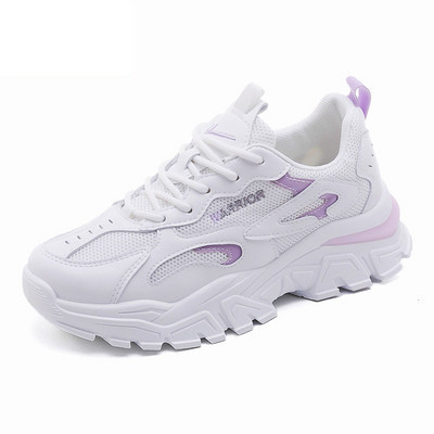 Γυναικεία αθλητικά  παπούτσια με σόλα από καουτσούκ και κορδόνια