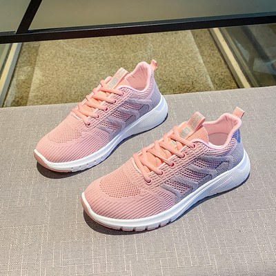 Αναπνεύσιμα γυναικεία αθλητικά παπούτσια με επίπεδη σόλα