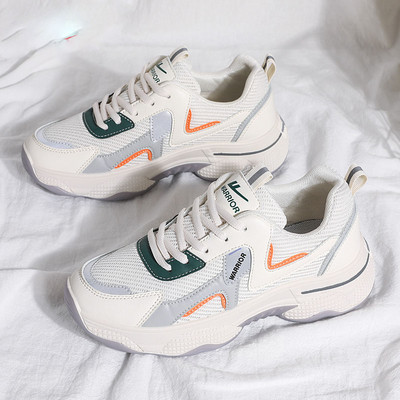 Tenisi dama de primavara cu plasa si sireturi