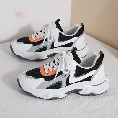 Tenisi dama de primavara cu plasa si sireturi