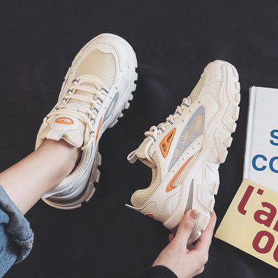 Γυναικεία θλητικά παπούτσια με κορδόνια και τραχιά σόλα σε διαφορετικά χρώματα