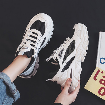 Γυναικεία θλητικά παπούτσια με κορδόνια και τραχιά σόλα σε διαφορετικά χρώματα