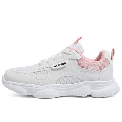 Γυναικεία casual αθλητικά παπούτσια από οικολογικό δέρμα και κορδόνια