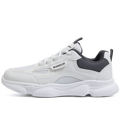 Γυναικεία casual αθλητικά παπούτσια από οικολογικό δέρμα και κορδόνια