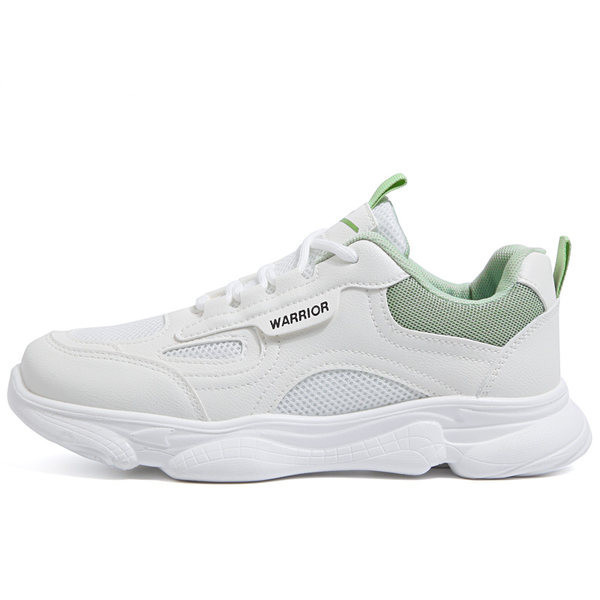 Γυναικεία casual αθλητικά παπούτσια από οικολογικό δέρμα και κορδόνια