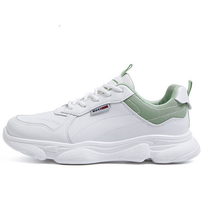 Tenisi dama din piele ecologica cu sireturi