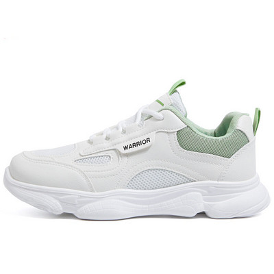 Tenisi dama din piele ecologica cu sireturi