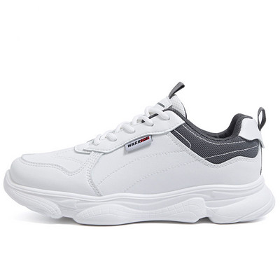 Tenisi dama din piele ecologica cu sireturi