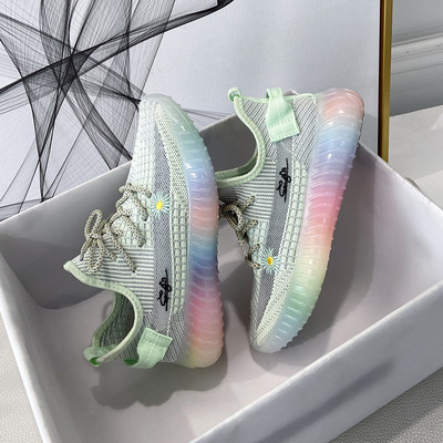 Tenisi dama din material textil cu talpa colorata