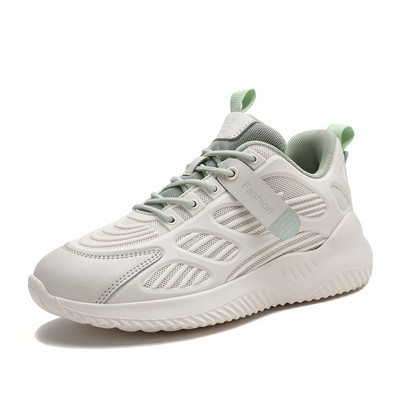 Γυναικεία μοντέρνα αθλητικά παπούτσια με κορδόνια και επίπεδη σόλα