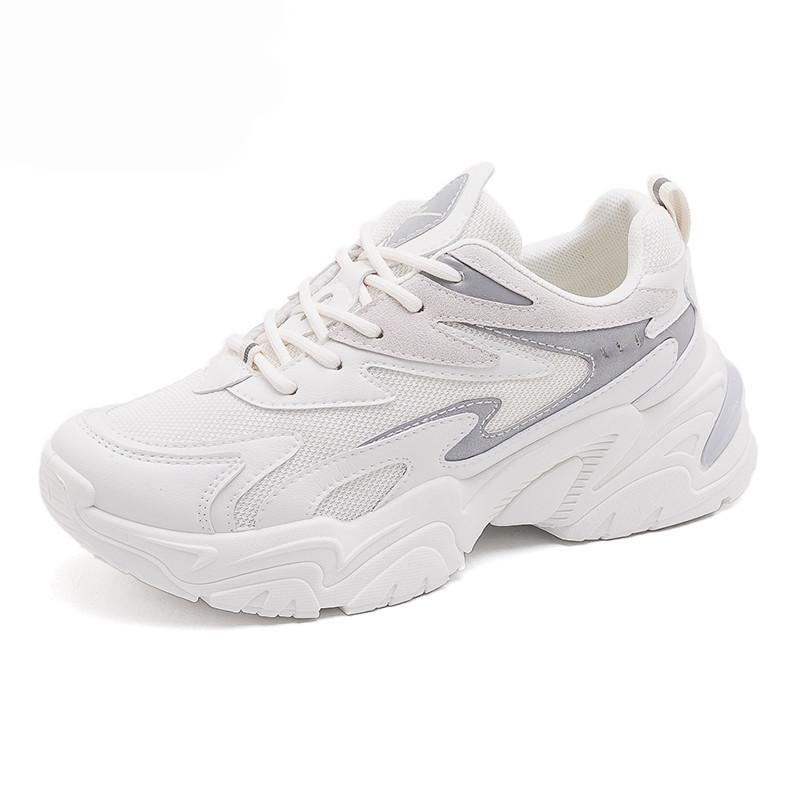 Σύγχρονα γυναικεία αθλητικά παπούτσια για τρέξιμο με κορδόνια και επιγραφή