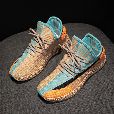 Krāsainas sieviešu elpojošas kedas ar šņorēm