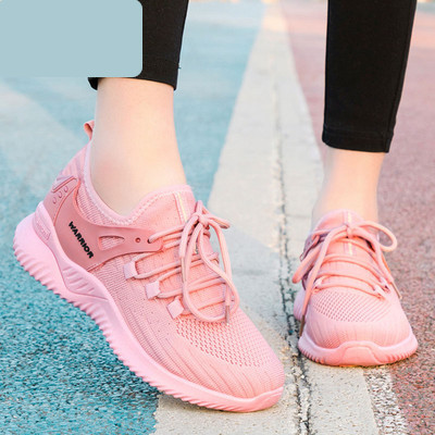 Γυναικεία αθλητικά αναπνεύσιμα παπούτσια με κορδόνια 