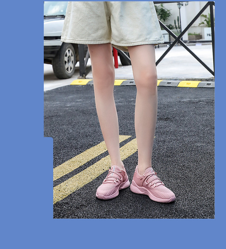 Γυναικεία αθλητικά αναπνεύσιμα παπούτσια με κορδόνια 