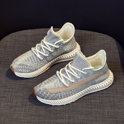 Tenisi dama din material textil cu sireturi