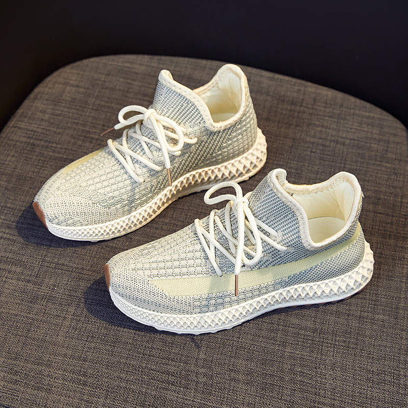 Tenisi dama din material textil cu sireturi