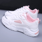 Tenisi dama din piele ecologica si sireturi