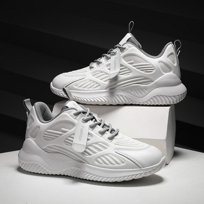 Pantofi sport de dama respirabili cu sireturi si inscriptionare