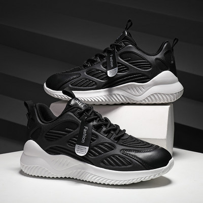 Pantofi sport de dama respirabili cu sireturi si inscriptionare