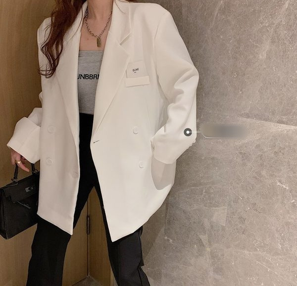 Γυναικείο μοντέρνο μακρύ σακάκι μοντέλο με κουμπιά