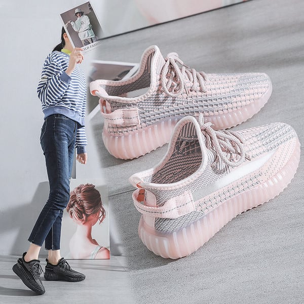 Tenisi de dama textile cu sireturi pentru zi cu zi si sport