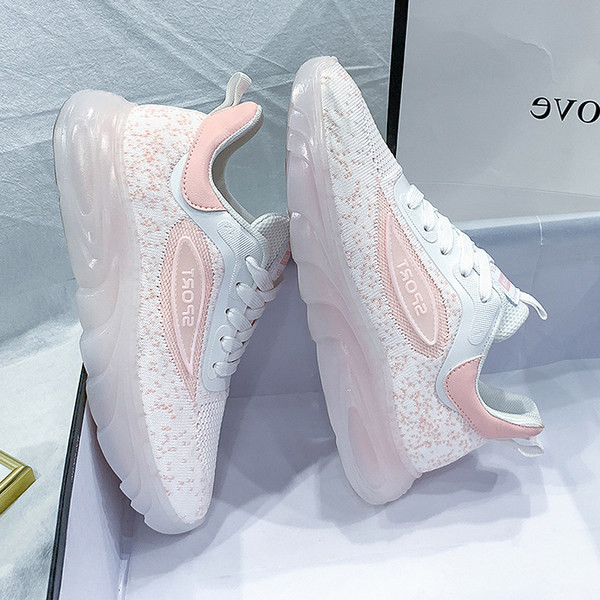 Νέο μοντέλο γυναικεία αθλητικά παπούτσια  με λαμπερό αποτέλεσμα και κορδόνια σε τέσσερα χρώματα