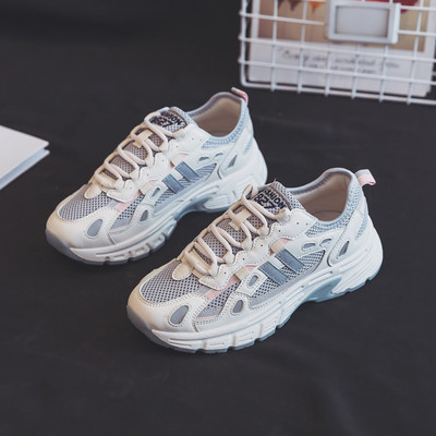 Νέο μοντέλο γυναικεία αθλητικά παπούτσια με κορδόνια και τραχιά σόλα σε διάφορα χρώματα