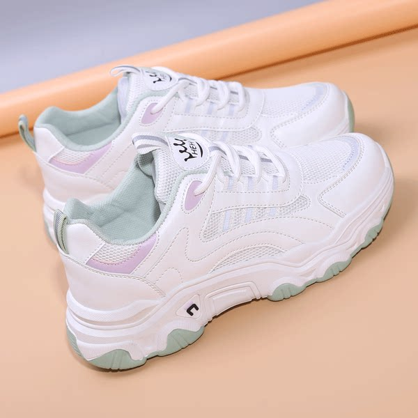 Αναπνεύσιμα γυναικεία αθλητικά παπούτσια με πλατφόρμα 4 cm