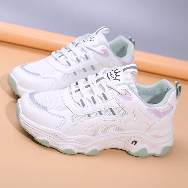 Αναπνεύσιμα γυναικεία αθλητικά παπούτσια με πλατφόρμα 4 cm