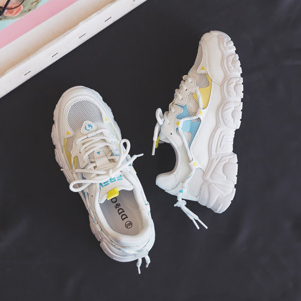 Tenisi casual dama cu sireturi si talpa aspra - trei culori