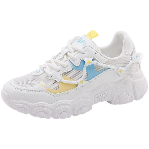 Tenisi casual dama cu sireturi si talpa aspra - trei culori