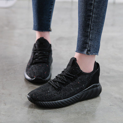 Casual γυναικεία αθλητικά παπούτσια με κορδόνια και επίπεδη σόλα