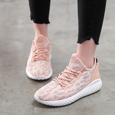 Casual γυναικεία αθλητικά παπούτσια με κορδόνια και επίπεδη σόλα
