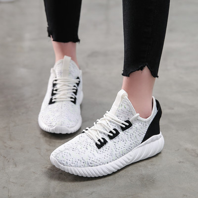 Casual γυναικεία αθλητικά παπούτσια με κορδόνια και επίπεδη σόλα