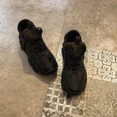 Adidasi casual dama, cu talpa aspra si sireturi in negru