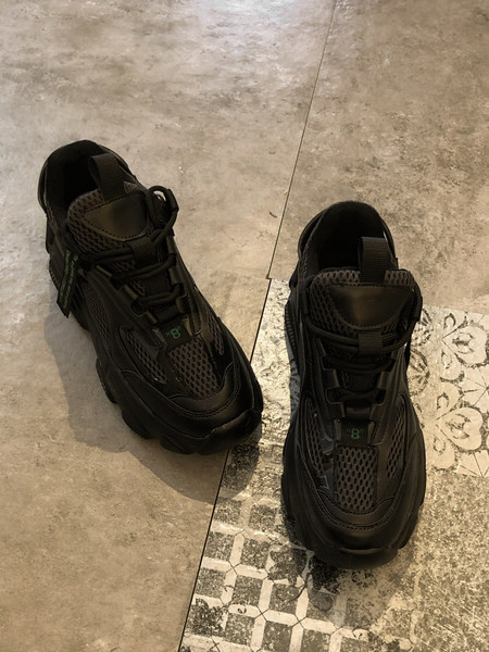 Adidasi casual dama, cu talpa aspra si sireturi in negru