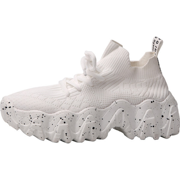 Γυναικεία casual παπούτσια με τραχιά σόλα με κορδόνια