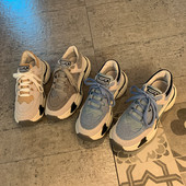 Sportiskas ikdienas sieviešu kedas no eko zamšādas ar mežģīnēm