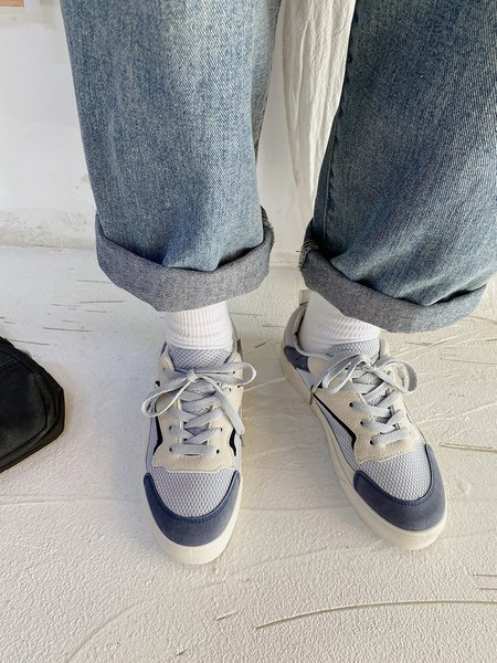 Casual γυναικεία αθλητικά παπούτσια με κορδόνια και πλέγμα