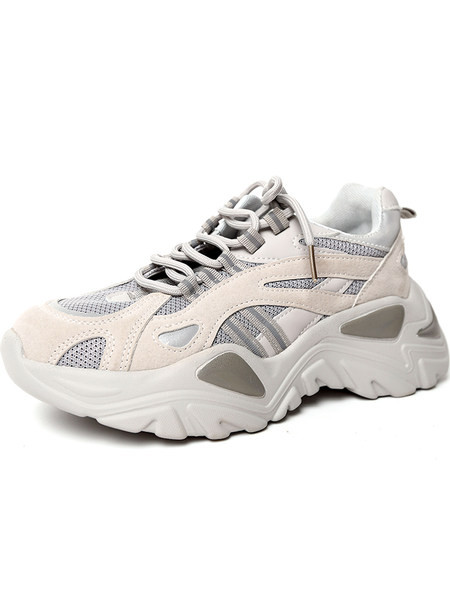 Sieviešu kedas ar raupju zoli un tīkliņiem divās krāsās